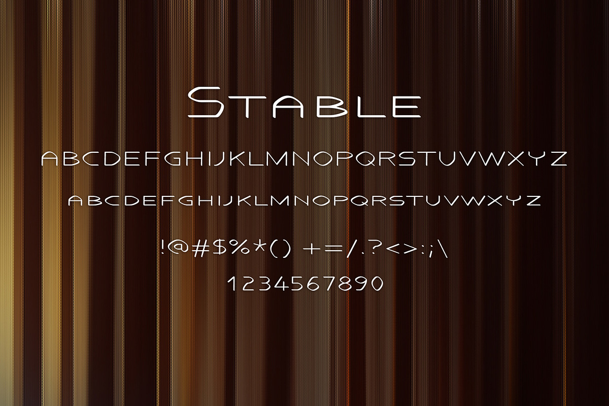 STABLE font preview 2