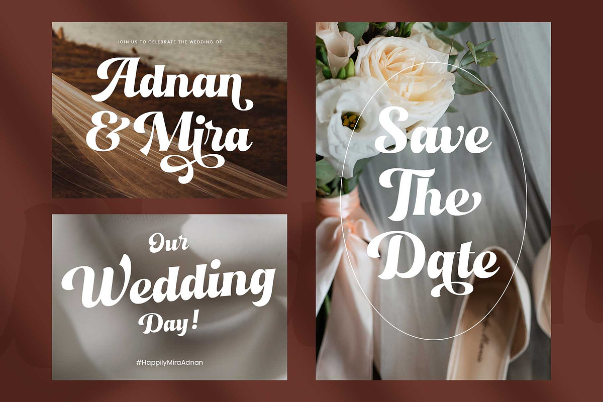 Bold Vintage Script - Hendika, a Script Font by Novitype (Photo 2 of 13)