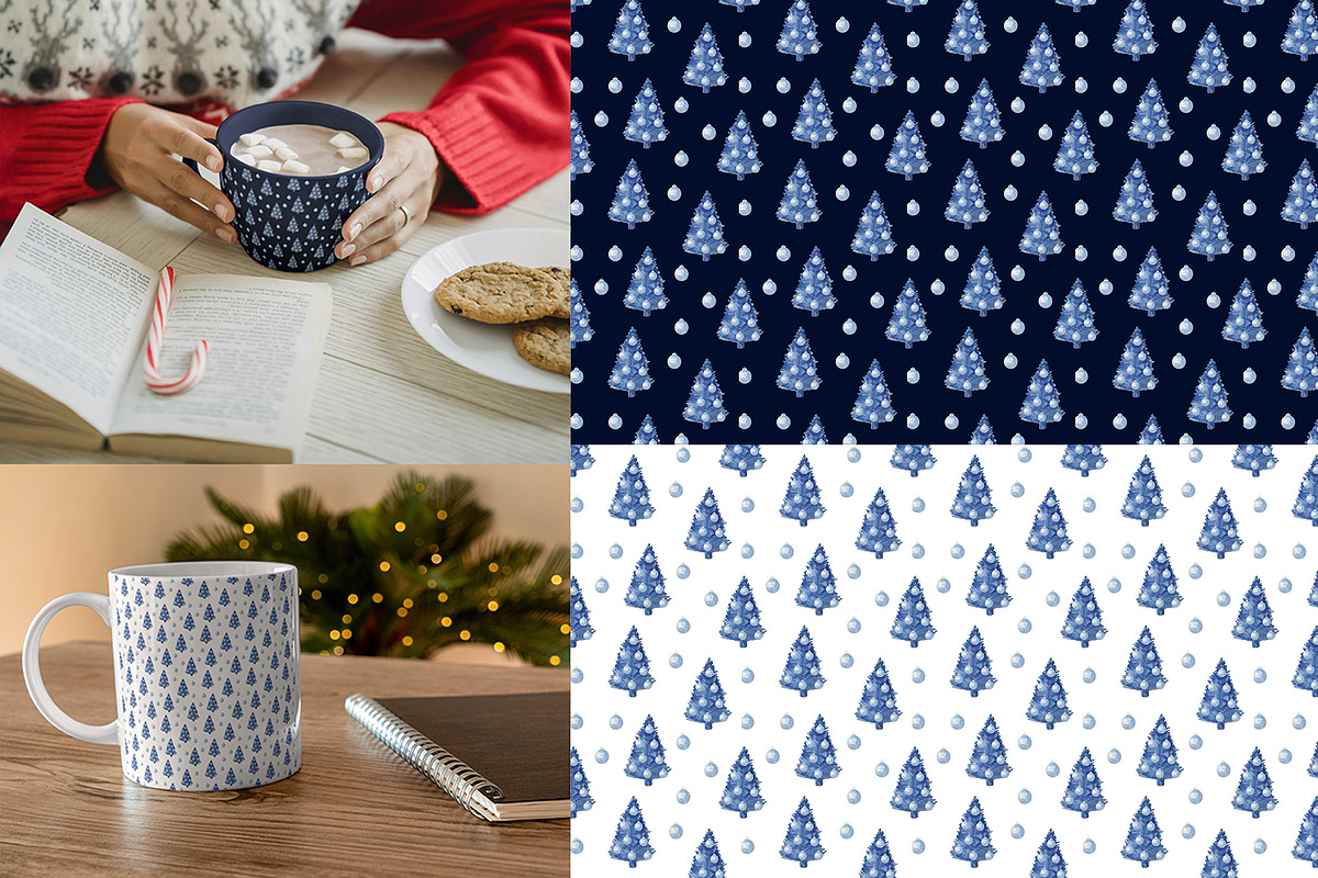 Christmas in Blue, an Illustration by YuliTeh_art (Photo 10 of 11)