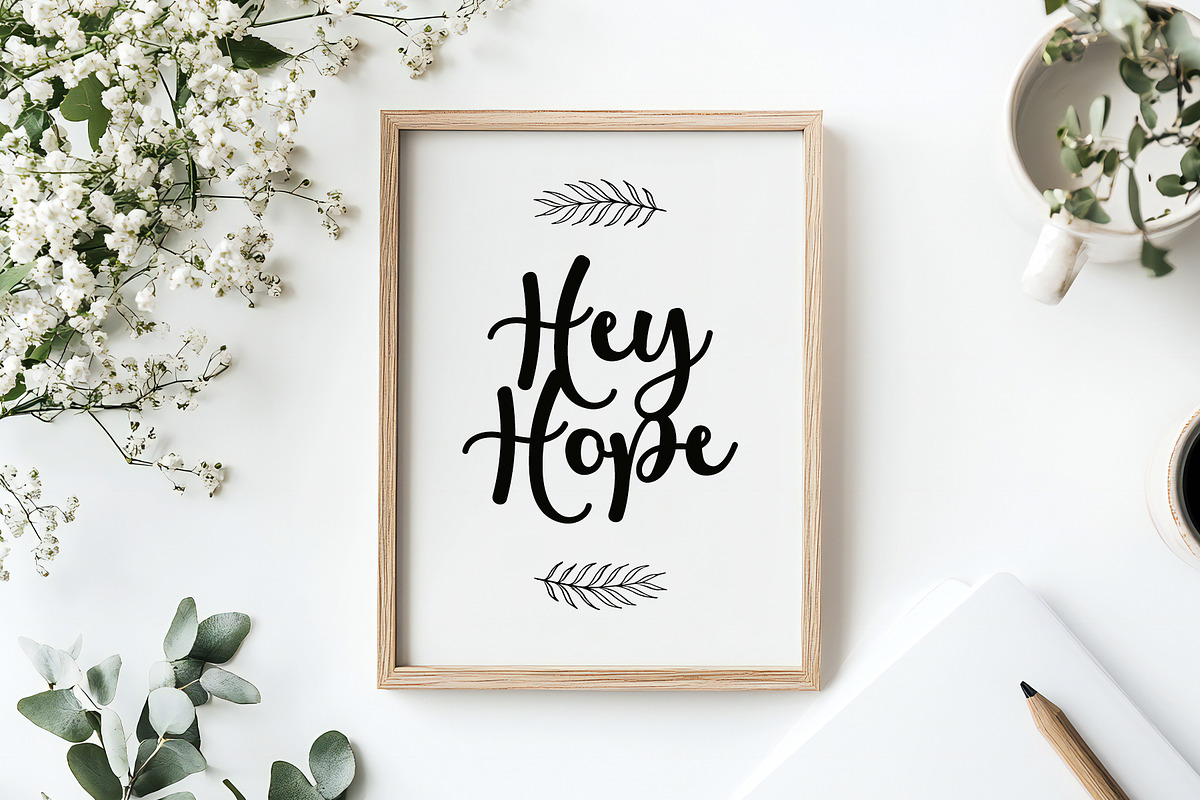 Wishtone - Simple Handwritten Font, a Handwritten Font by Airotype (Photo 7 of 9)