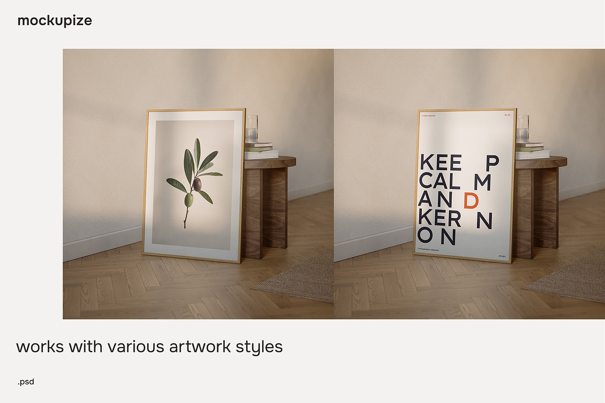 Poster Frame Mockup PSD 5x7 Ratio, a Mockup by mockupize (Photo 5 of 7)