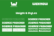 Science Preacher font, a Font by weknow (Thumbnail 8 of 8)