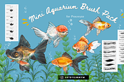 Procreate Mini Aquarium Brush Pack, a Brush Add-On by Artbykimmyw (Thumbnail 1 of 13)
