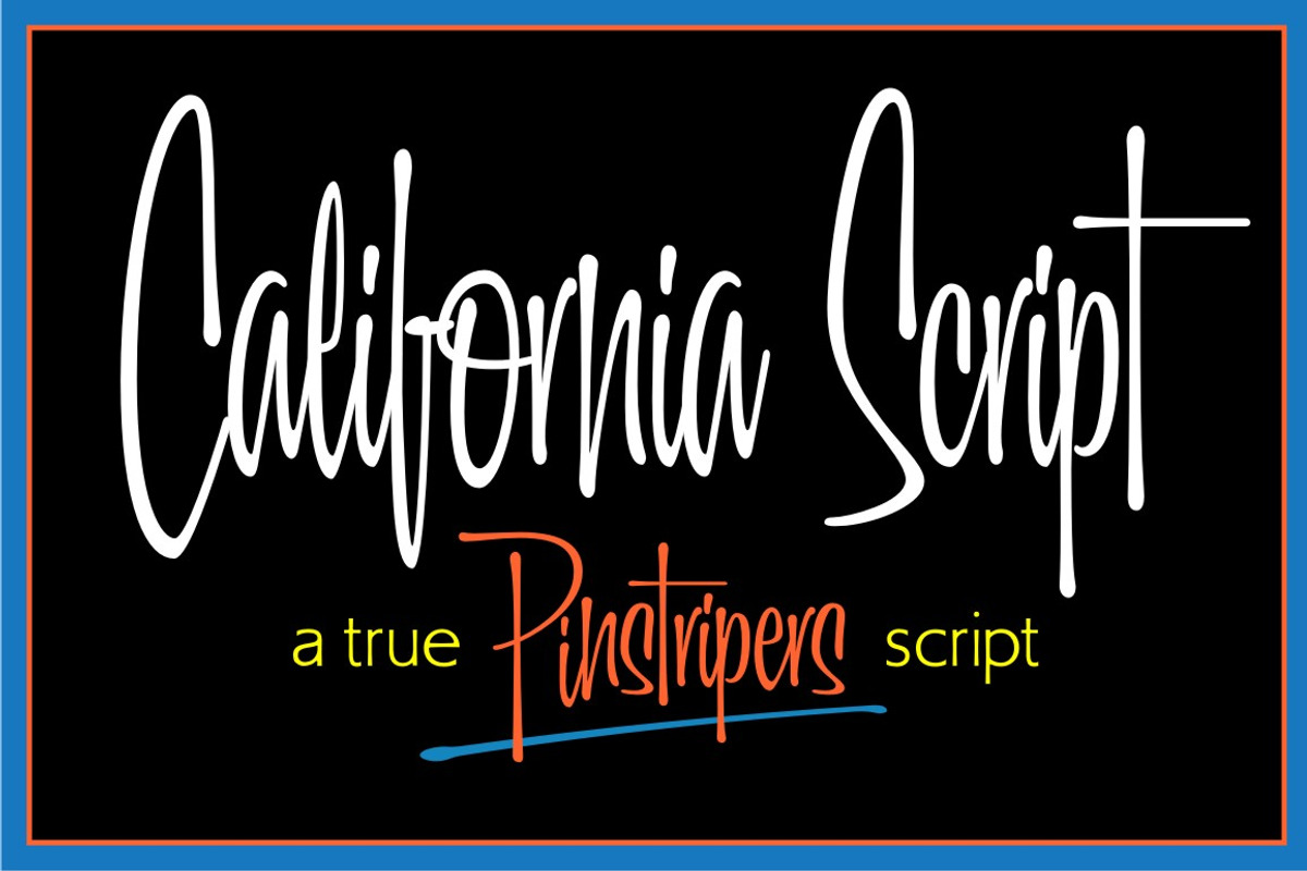 California Script, a Script Font by Art And Sign Unlimited (Photo 1 of 3)