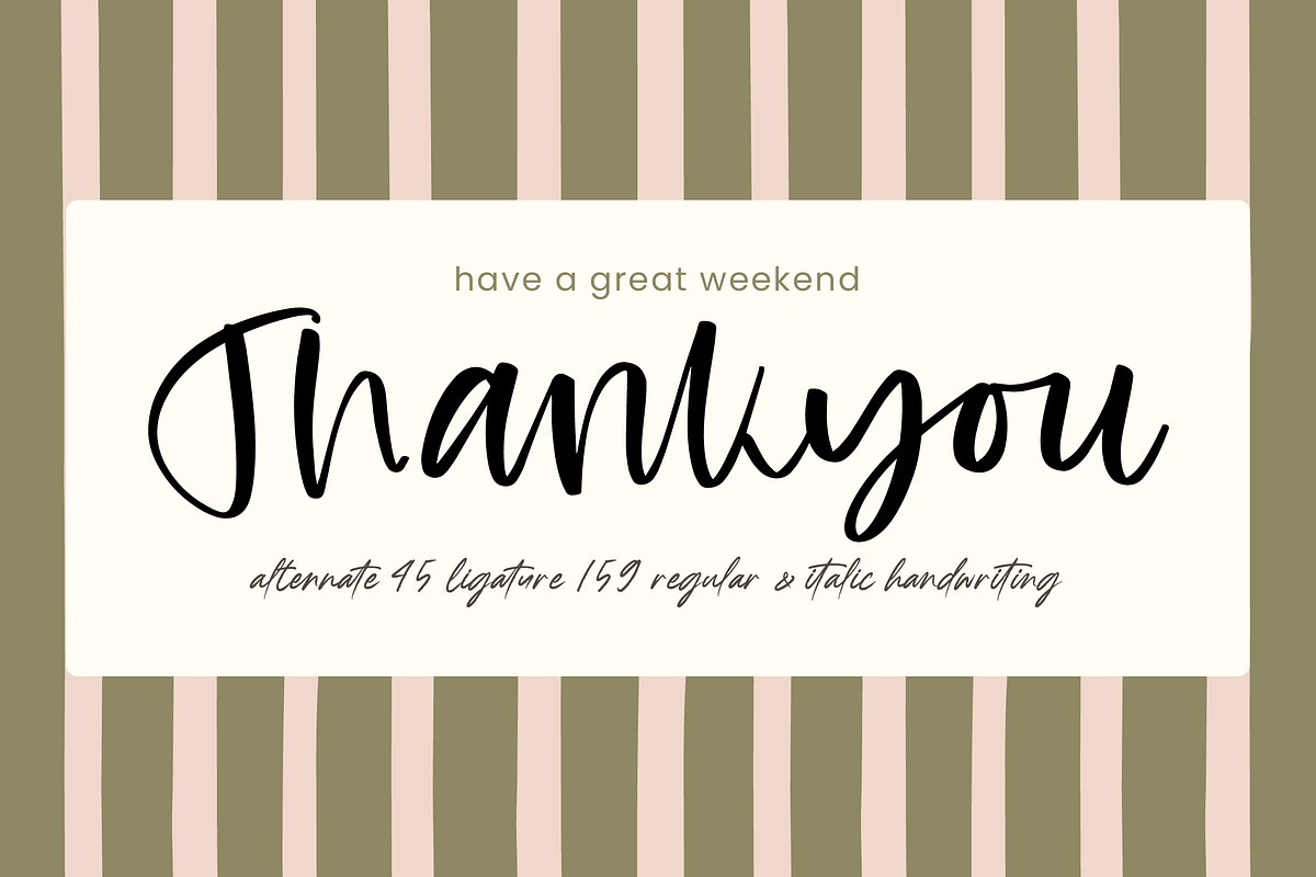 Bellsshake Modern Handwritten Font, a Script Font by stylishtype.co (Photo 15 of 15)
