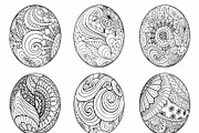 Happy Easter coloring page, an Object Graphic by Somjai King (Thumbnail 4 of 16)