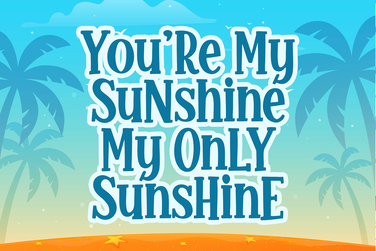 Glamy Sunrise a Quirky Font, a Serif Font by Blankids Studio (Photo 4 of 7)