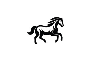 Majestic Running Stallion Logo, a Branding & Logo Template by Vectorium Studio