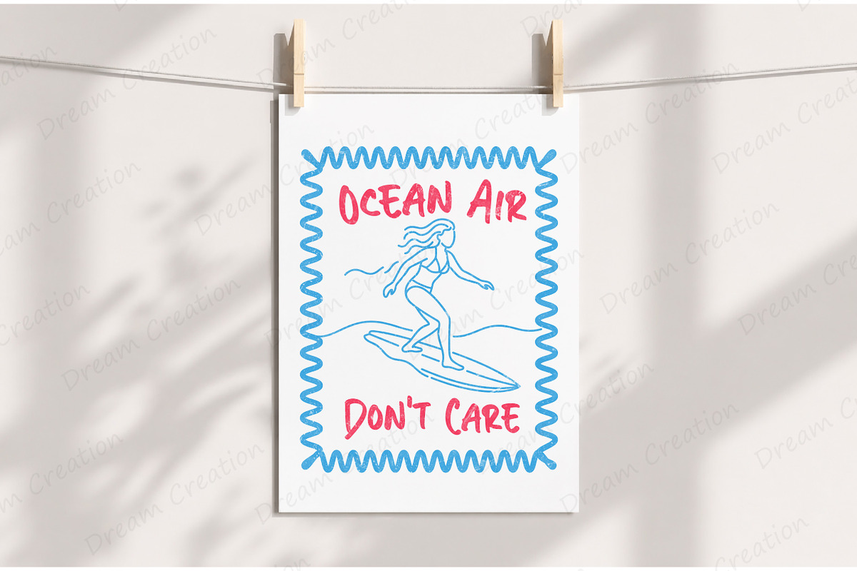 Summer Beach PNG Hand Drawn Line Art, an Illustration by Dream Creation (Photo 5 of 7)