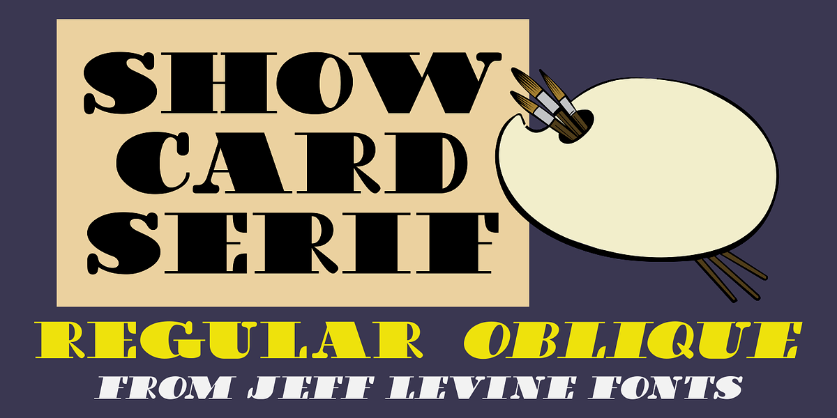 Show Card Serif JNL, a Serif Font by Jeff Levine Fonts (Photo 1 of 5)
