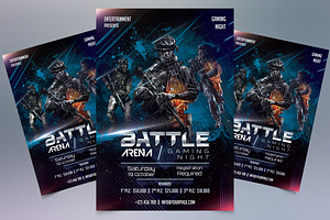 Gaming Flyer PSD Poster Template
