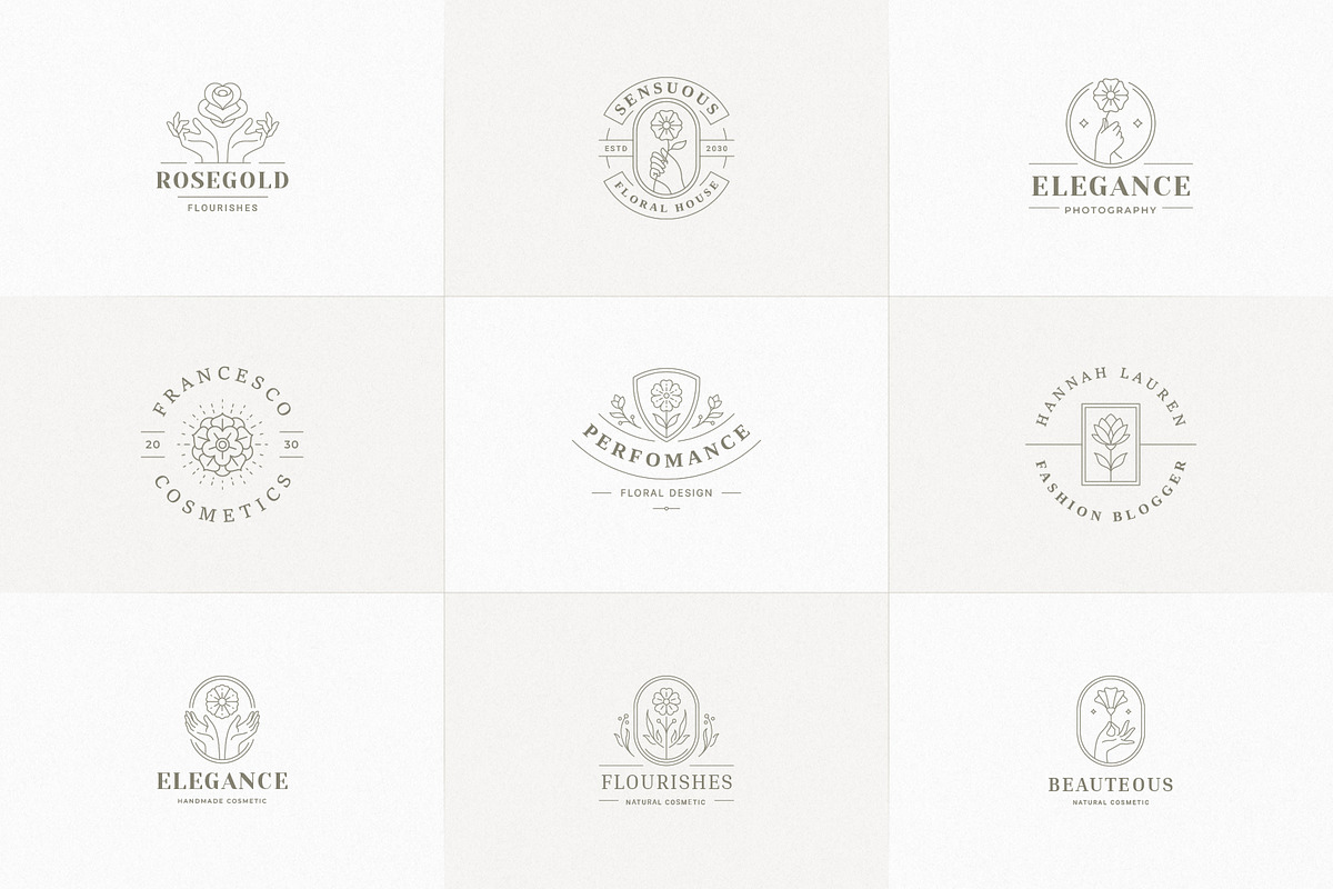 36 Botanical Logo Templates | Canva, a Branding & Logo Template by Vasya Kobelev (Photo 9 of 10)