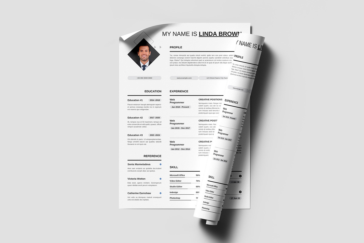 Professional Resume & CV Template, a Resume Template by PixelStudio (Photo 2 of 5)