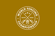 Fencing Sport Emblem Badge Logo, a Branding & Logo Template by Buqancreative (Thumbnail 2 of 4)