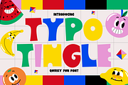 Typo Tingle - Quirky Fun Font, a Font by PutraCetol Studio (Thumbnail 1 of 5)