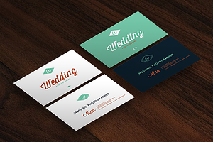 Wedding Business Cards Mock-Up