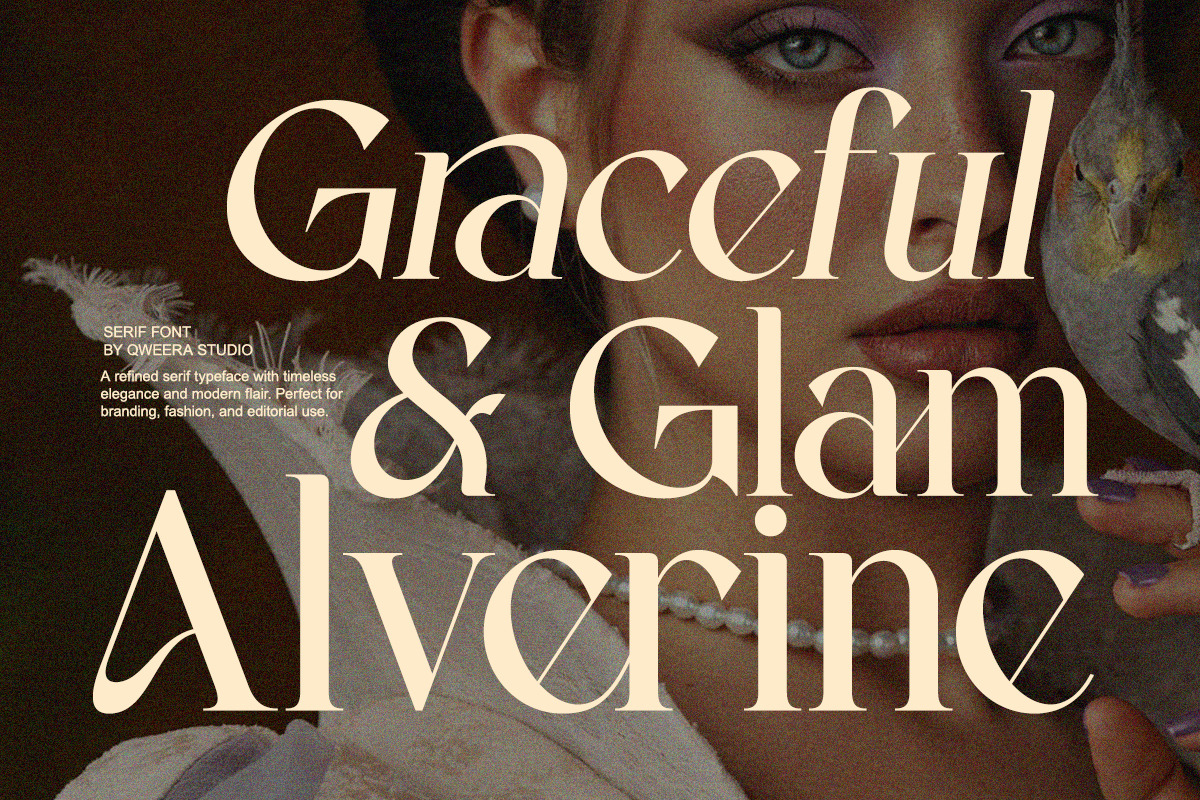 Qasela - Retro Stylish Serif Font, a Serif Font by Qweera Studio (Photo 4 of 12)