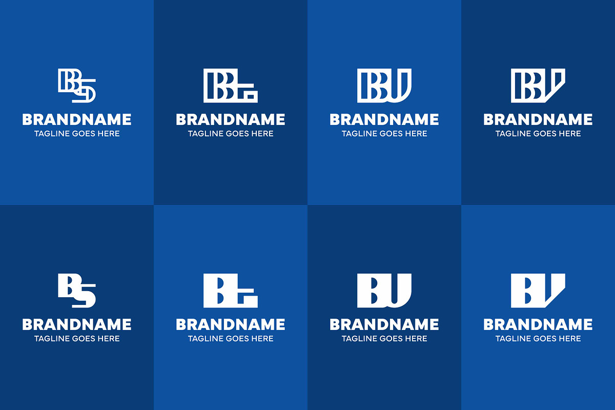 Letters BS BT BU BV Monogram Logo, a Branding & Logo Template by Pray Art Design Studio (Photo 2 of 2)