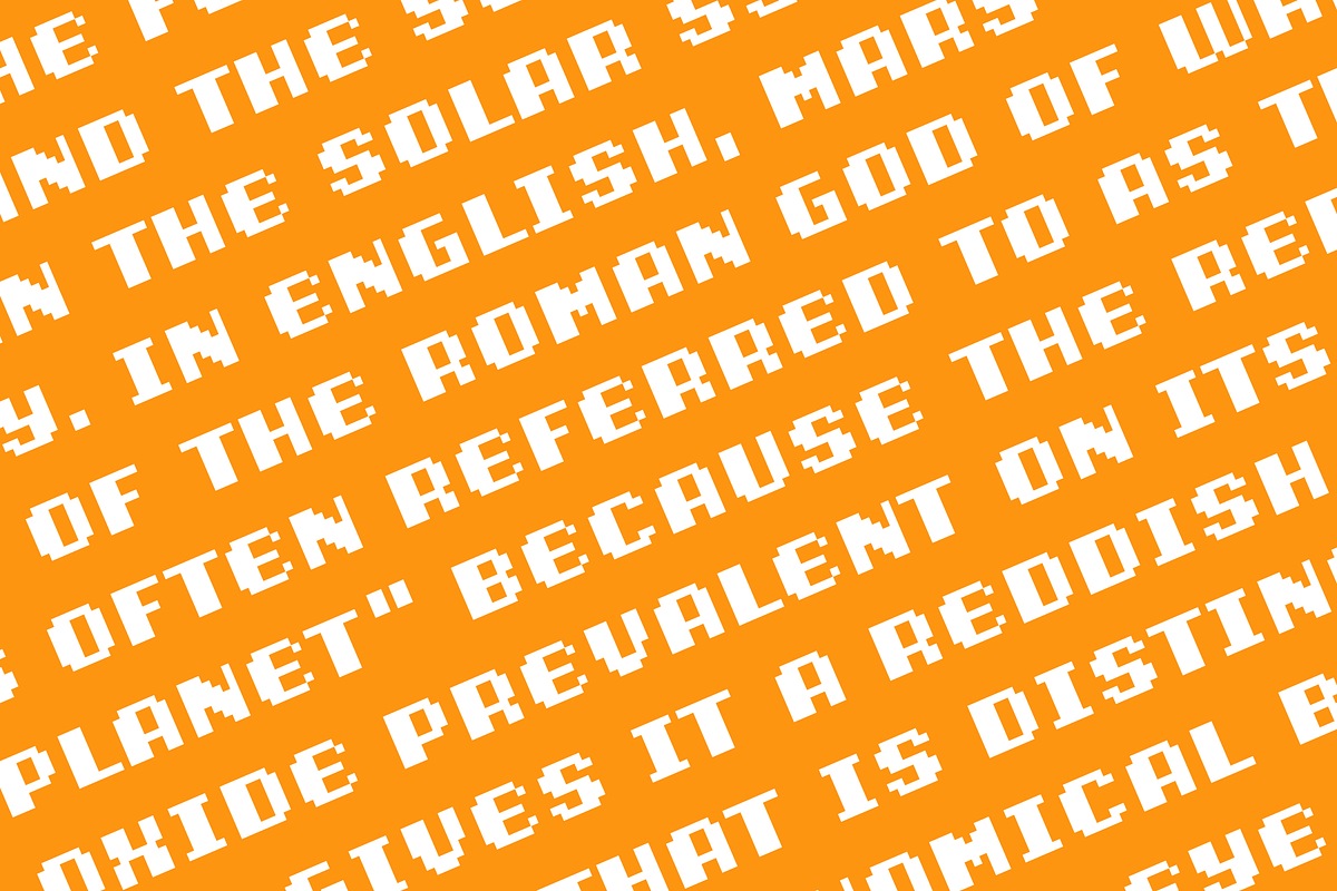Vintagepix - Bold Pixel Typeface, a Sans Serif Font by alpercakici (Photo 4 of 10)