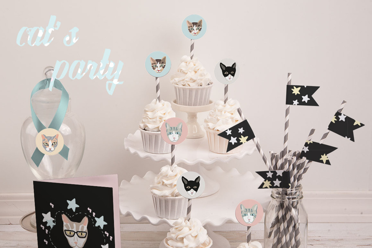 Cats. Vector set, an Animal Illustration by Anyuka (Photo 6 of 6)