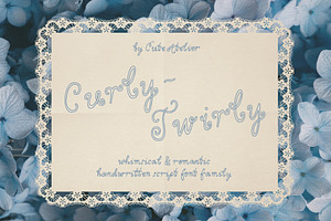 Curly-Twirly Whimsical Font Family, a Handwritten Font by Cute Atelier