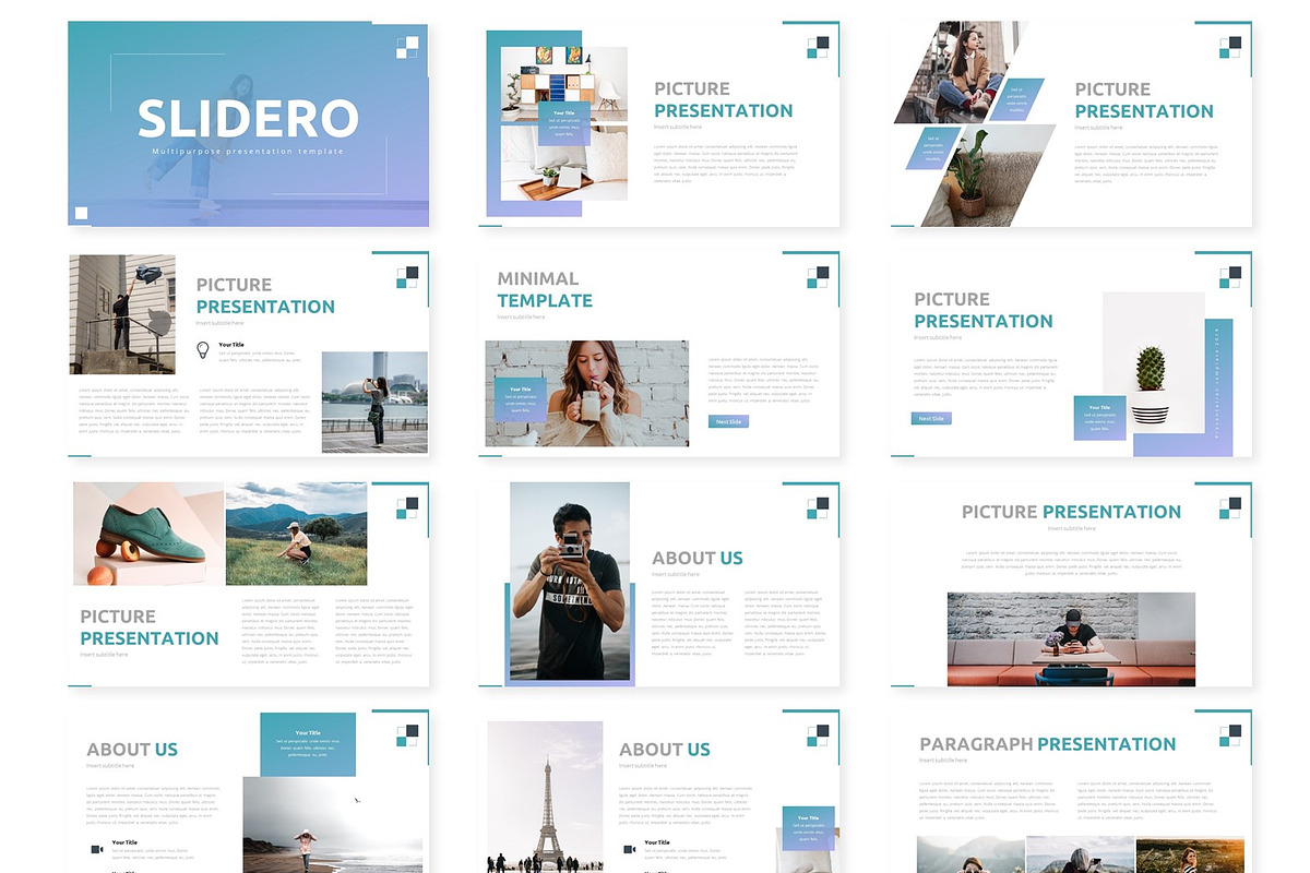 Slidero - Google Slide Template, a Presentation Template by AQR Studio