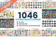 1046 VINTAGE BADGE & RIBBON, a Branding & Logo Template by Toonsteb (Thumbnail 19 of 19)
