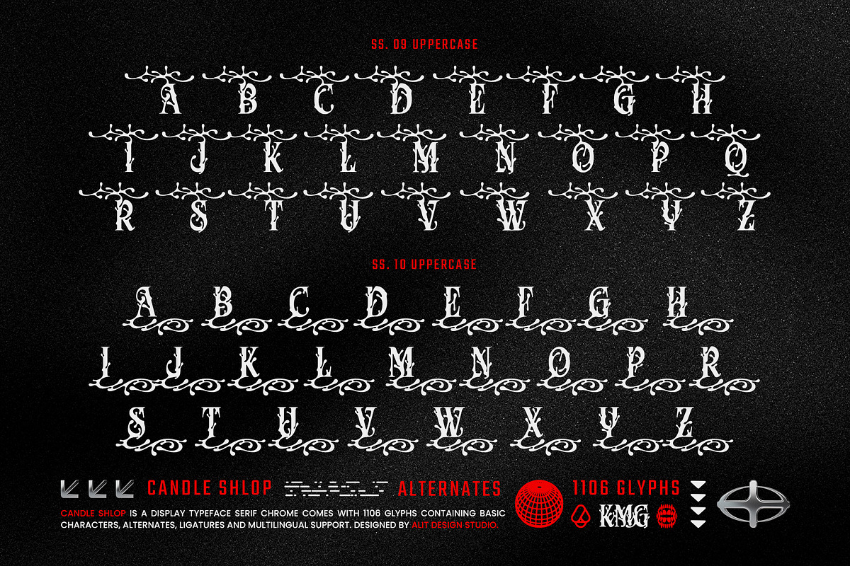 Candle Shlop Typeface, a Serif Font by alit design