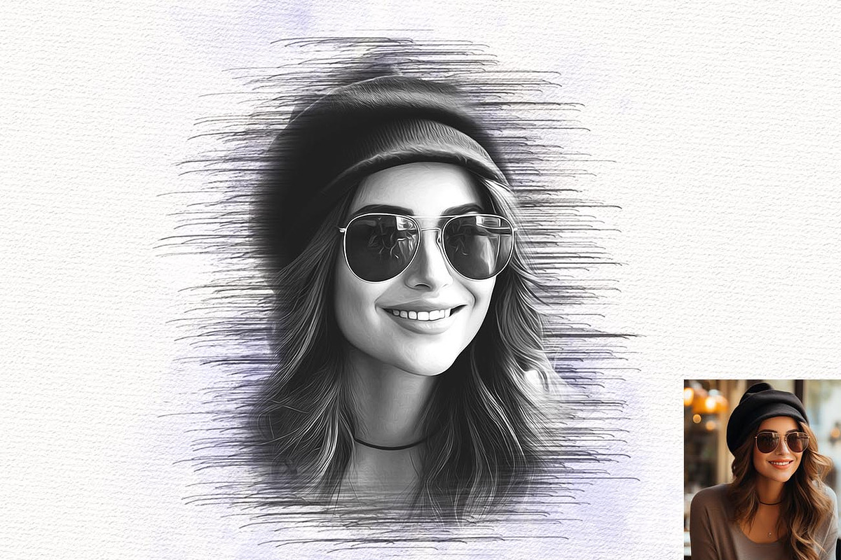 Oil & Pencil Art Generator Photoshop, an Action Add-On by Studio Retouch (Photo 4 of 13)