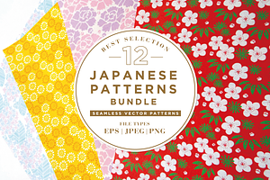 12 BEST JAPANESE PATTERNS BUNDLE