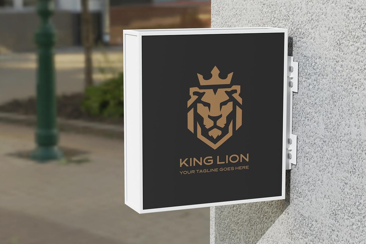 Geometric King Lion Logo, a Branding & Logo Template by YUDesignStore (Photo 9 of 10)