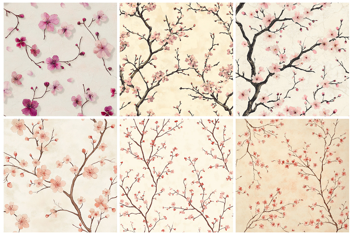 Pink Sakura Printable Texture, a Texture Graphic by CitraGraphics (Photo 4 of 9)