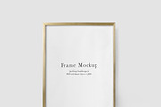 Frame Mockup #2592, Gold Portrait, a Print Template by Kzara Visual Concepts (Thumbnail 2 of 3)
