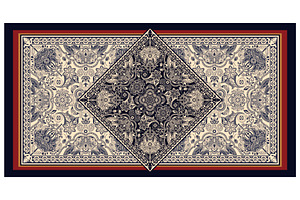 Vector design for rug, shawl, carpet
