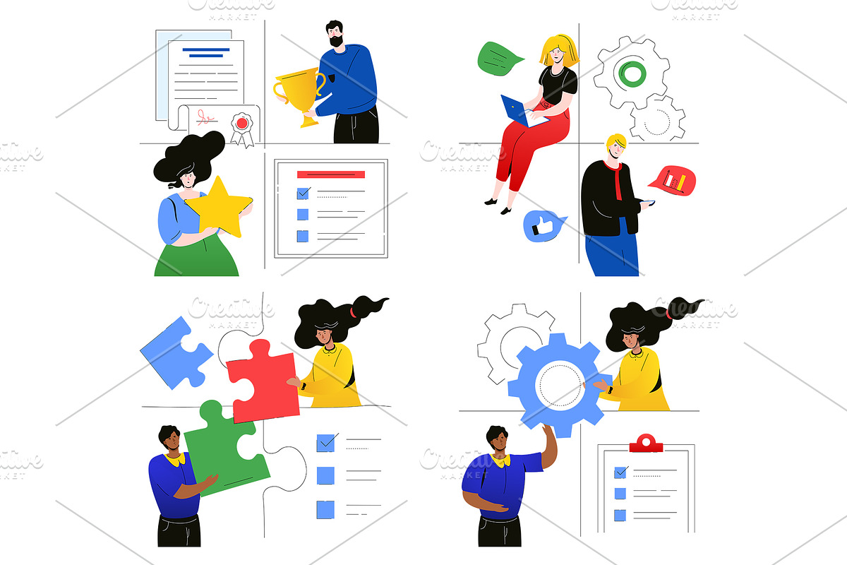 Business & Workflow Illustration Kit, an UI Kit Template by Boyko Pictures (Photo 13 of 16)