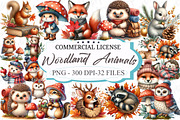 Watercolor Woodland Animals Clipart, a Graphic by designcity5 (Thumbnail 1 of 5)