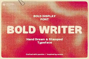 Bold Writer: Chunky Display Font, a Sans Serif Font by SHOOM HOUSE