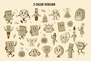 Retro Cartoon School Characters, an Education Illustration by Nadezhda Mikhailova (Thumbnail 3 of 9)