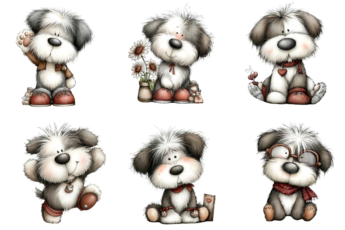 English Sheepdog Clipart, an Illustration by DreamArtGraphic (Photo 4 of 5)
