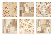 16 vintage floral textures, a Texture Illustration by pictures for you (Thumbnail 4 of 6)