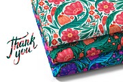 Vector floral pattern with folk art, a Pattern Graphic by Veleri (Thumbnail 5 of 5)