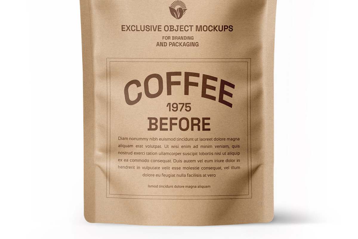 Kraft Pouch Bag Packaging PSD Mockup, a Packaging Mockup by Ram Studio LLC (Photo 7 of 7)