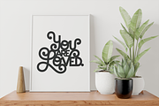 You Are Loved SVG EPS AI PDF, a Decorative Illustration by Abby Van Haren (Thumbnail 3 of 4)