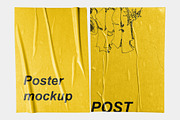 POST - Poster Wrinkle Mockup, a Texture Graphic by Bolderaja1 Studio (Thumbnail 5 of 10)
