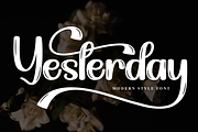 Yesterday | Script Font, a Handwritten Font by Scratchones (Thumbnail 1 of 9)