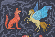 Mythical Animals patterns, a Pattern Graphic by Piñata (Thumbnail 7 of 13)
