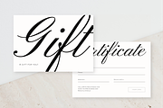 Chic Gift Certificate Template, a Card Template by LePosey Studio (Thumbnail 4 of 6)