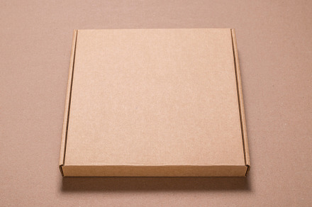 Brown Carton Cardboard box, mock up,, a Background Photo by MDBildes