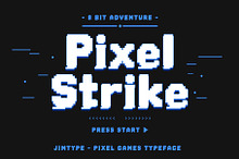 Pixel Strike – Pixel Font Arcade