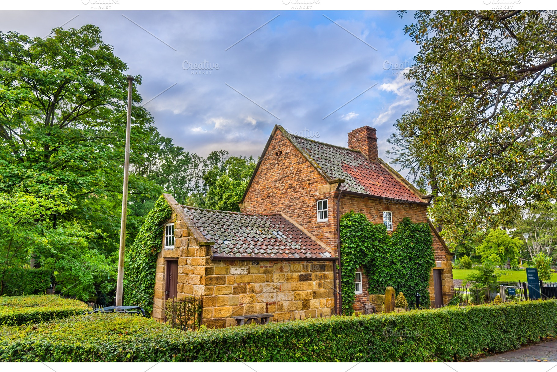 Captain cook's cottage in fitzroy garden melbourne australia featuring, an Architecture Photo by Leonid Andronov